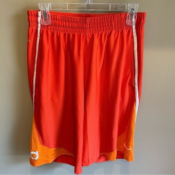 KD Nike mens basketball shorts Orange Medium - Picture 1 of 7